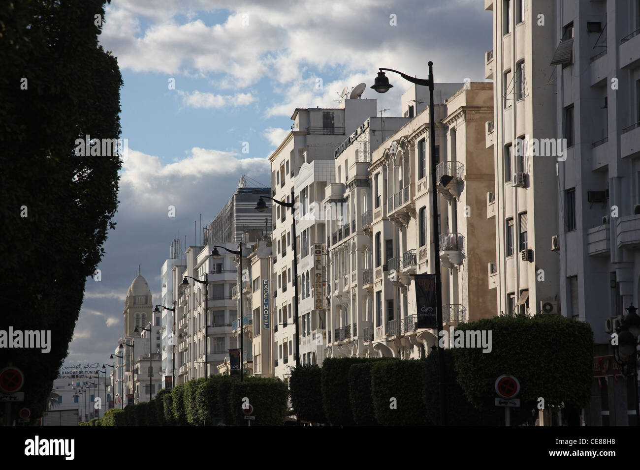 Tunis Stadtzentrum Stockfoto