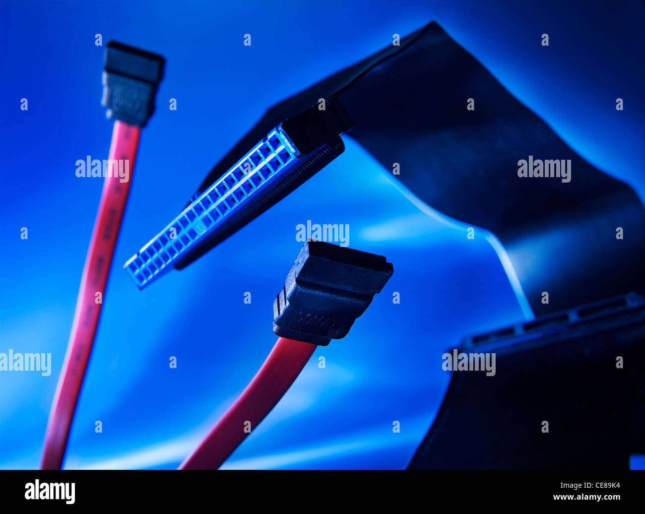 Cables coming alive Stockfoto