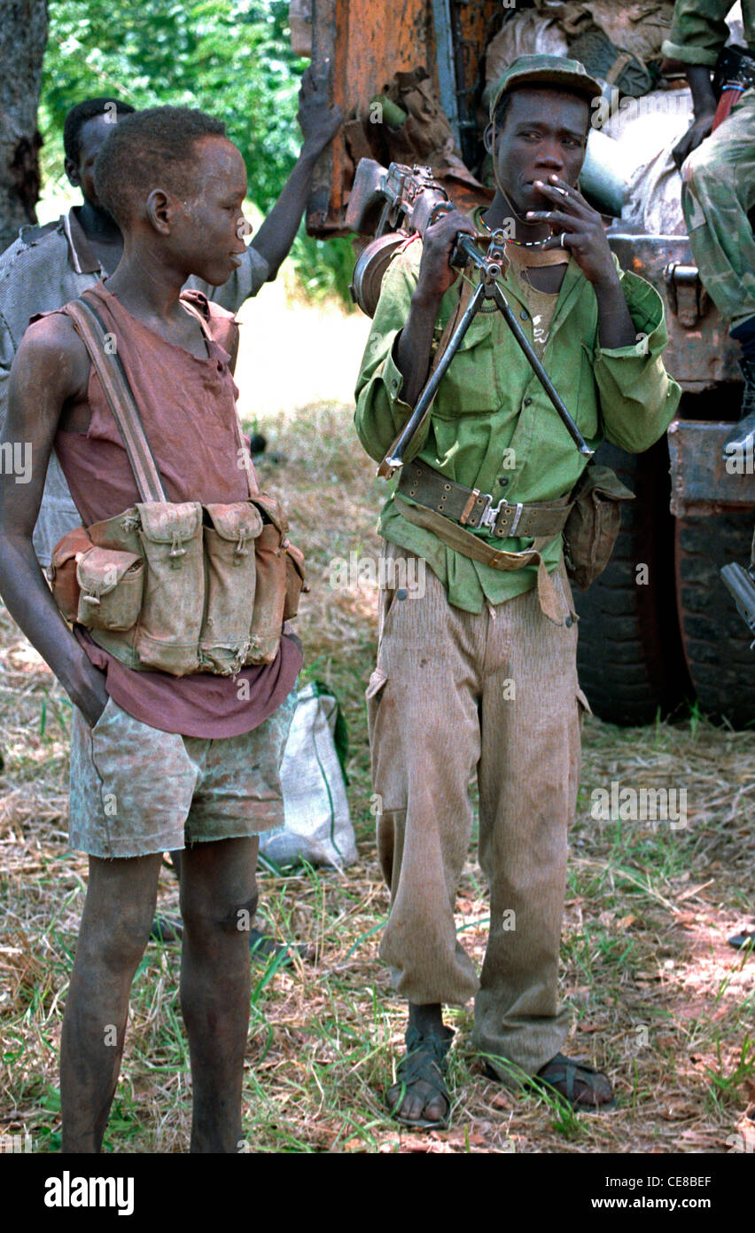 Soldaten in den Sudan Volksbefreiungsarmee, Süd-Sudan Stockfoto