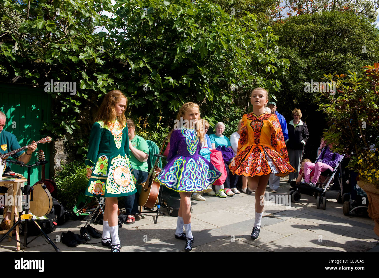 Irish Dancing, Glenveagh, County Donegal, Irland Stockfoto