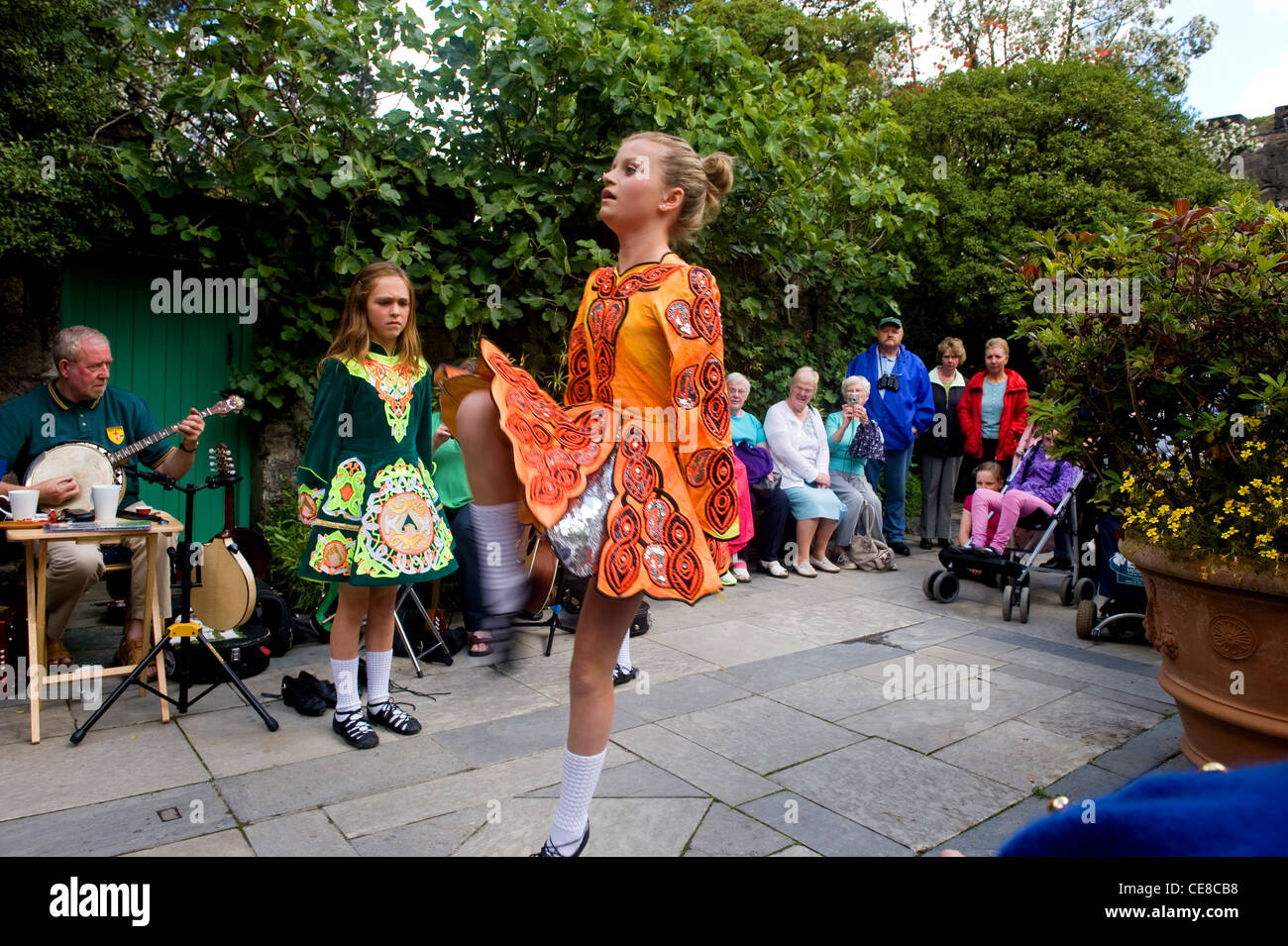 Irish Dancing, Glenveagh, County Donegal, Irland Stockfoto