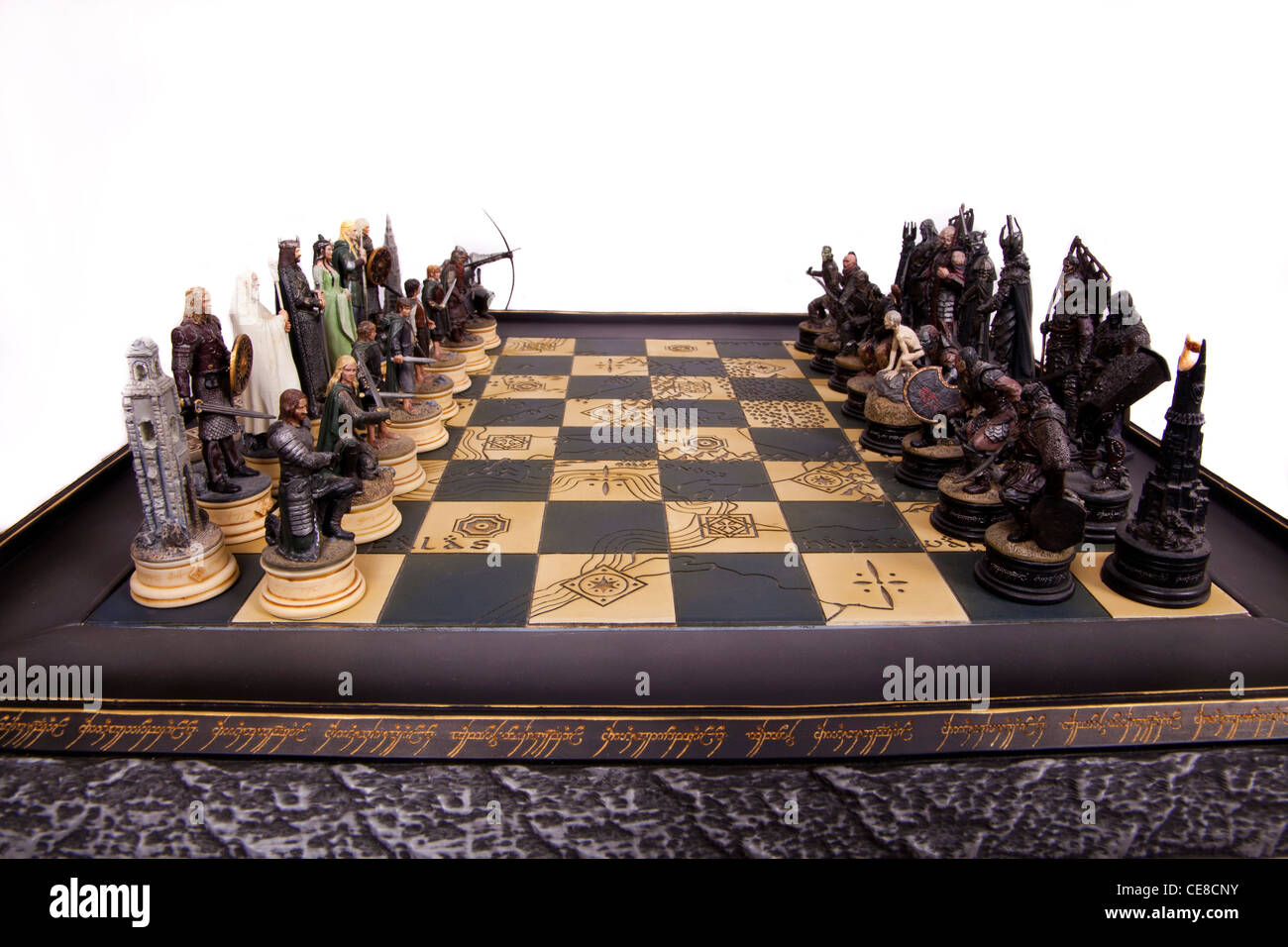 Herr der Ringe-Schach-Satz Stockfotografie - Alamy