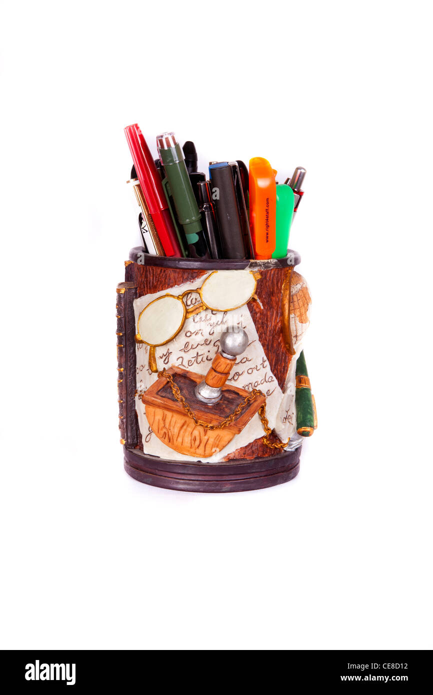 Stift-Halter-Neuheit Stockfoto
