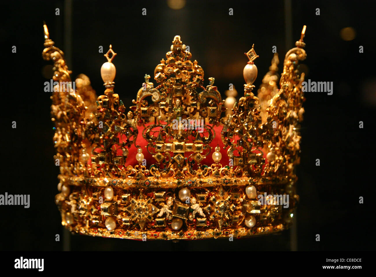 Die Krone von König Christian IV in Kopenhagen Stockfoto