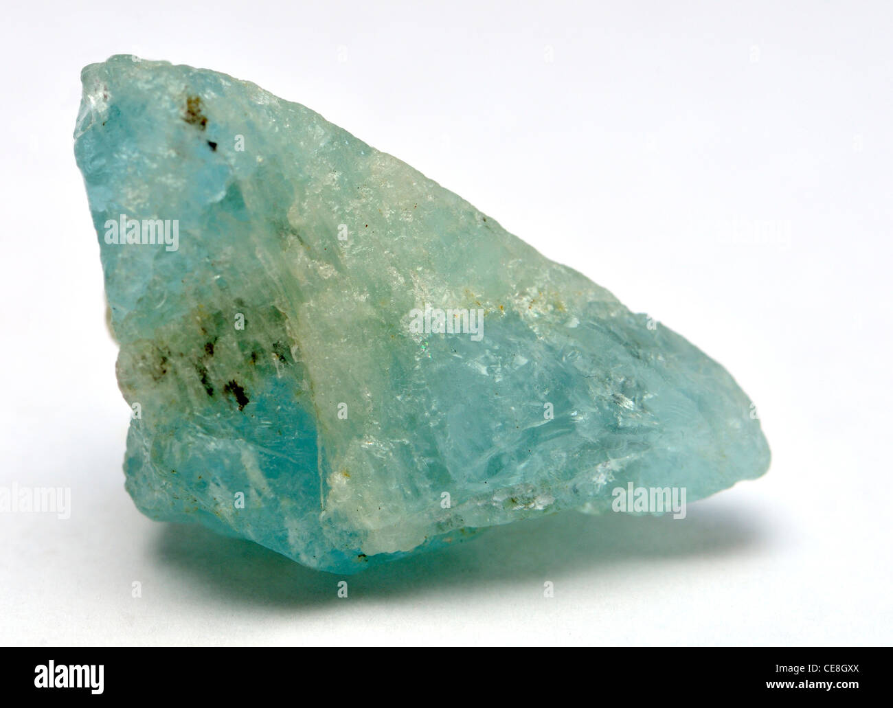 Aquamarin (aus Brasilien) Stockfoto