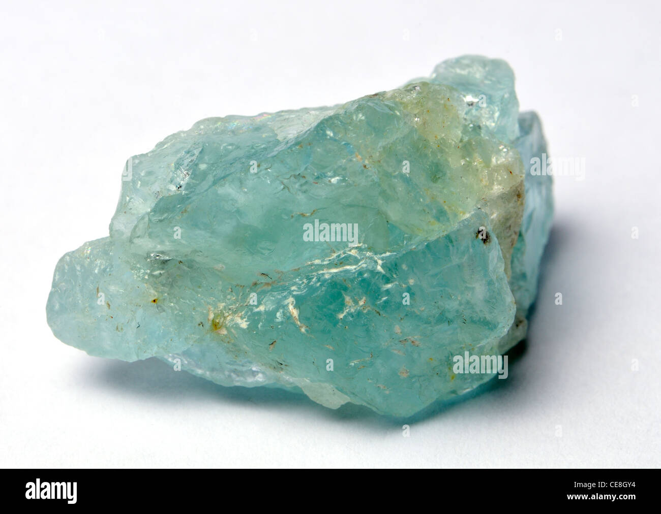 Aquamarin (aus Brasilien) Stockfoto