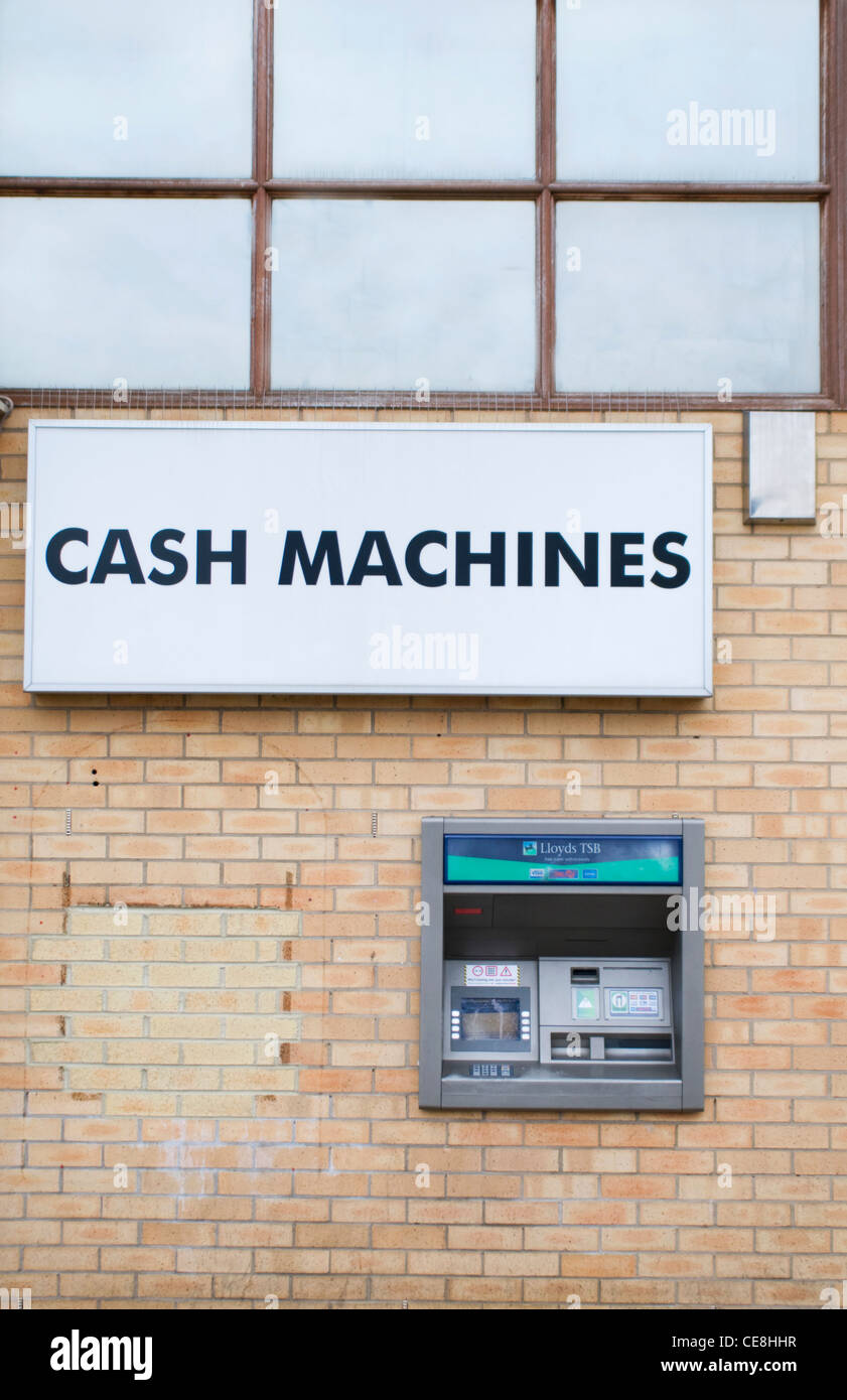 Ein Geldautomat oder ATM Stockfoto