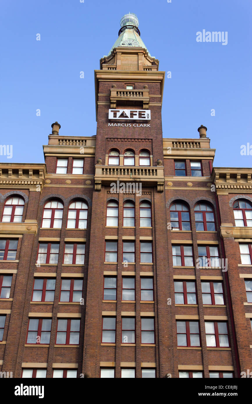 TAFE Marcus Clarke Gebäude, Railway Square, Sydney, Australien Stockfoto