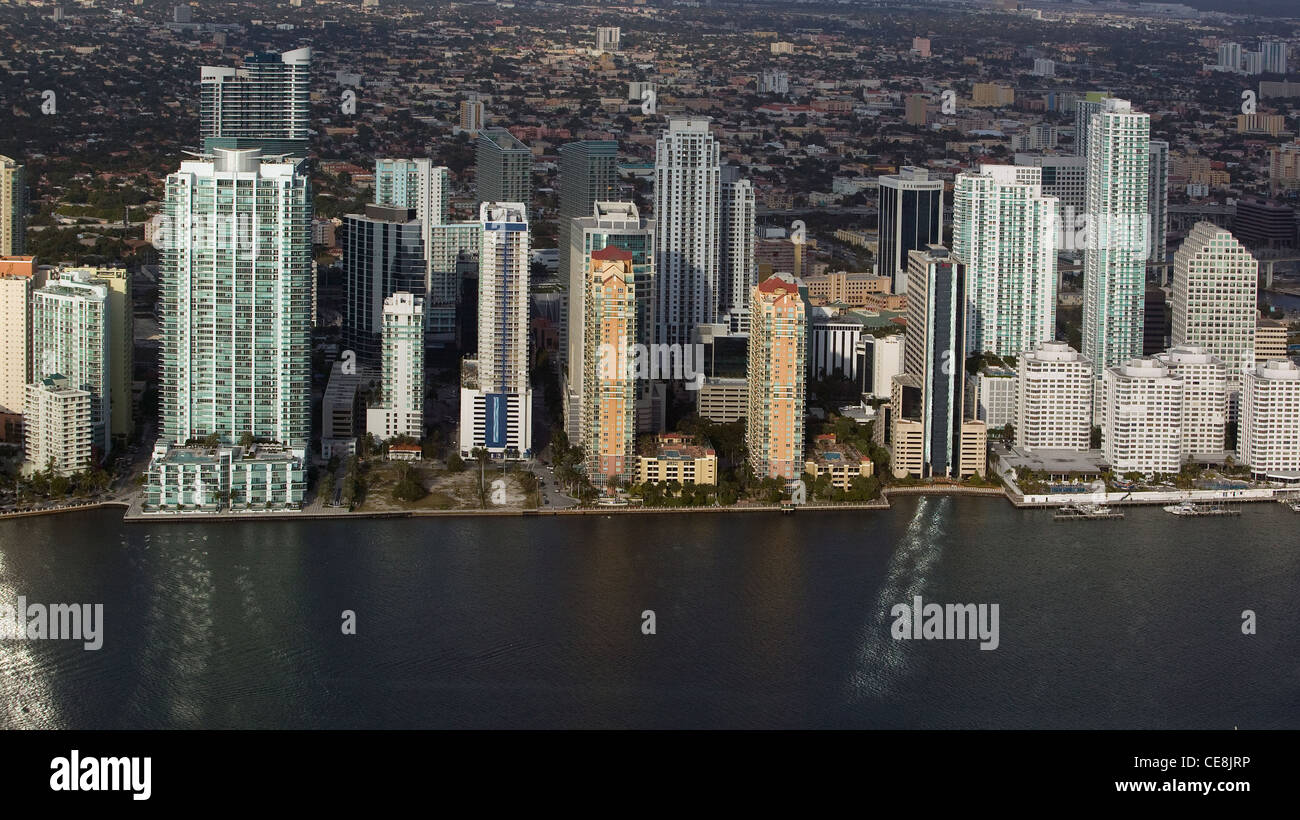 Luftbild von Miami, Florida Stockfoto