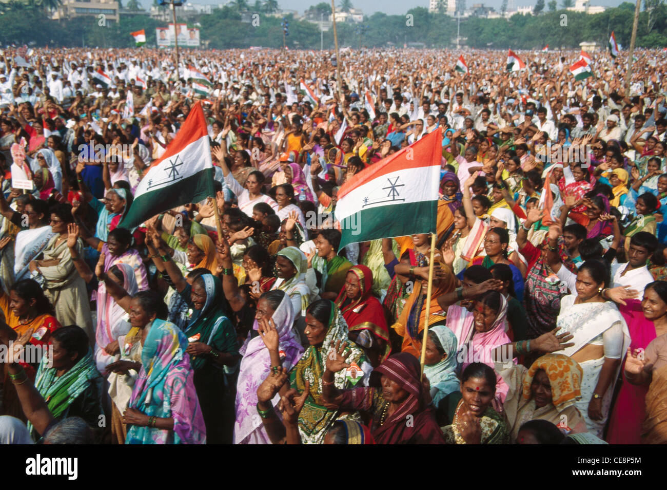 RSC 81095: indische Frauen am Kongresspartei treffen Bombay Mumbai Maharashtra Indien Stockfoto