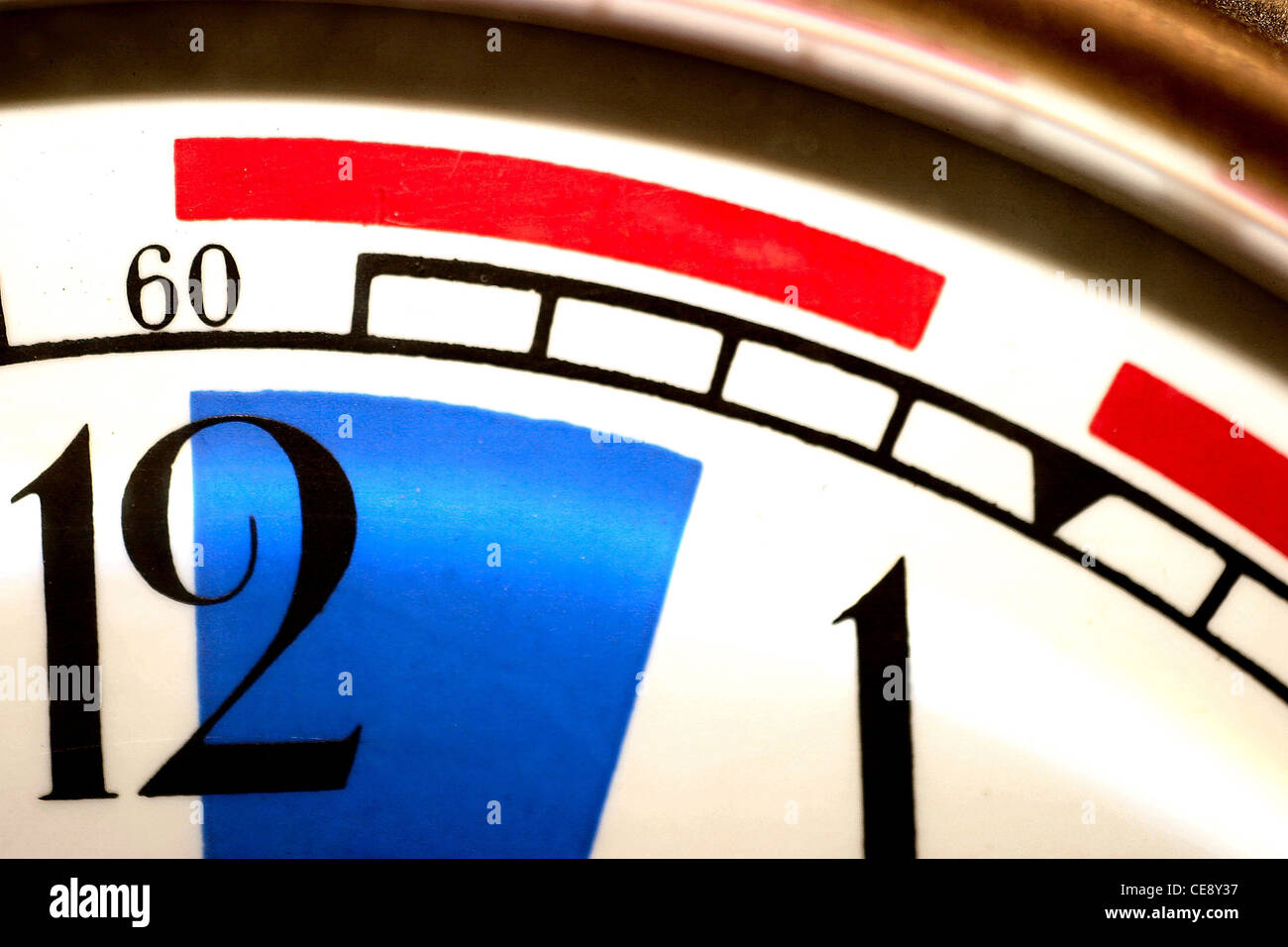 Marine Zifferblatt zeigt Radio Stille Zeiten Stockfoto