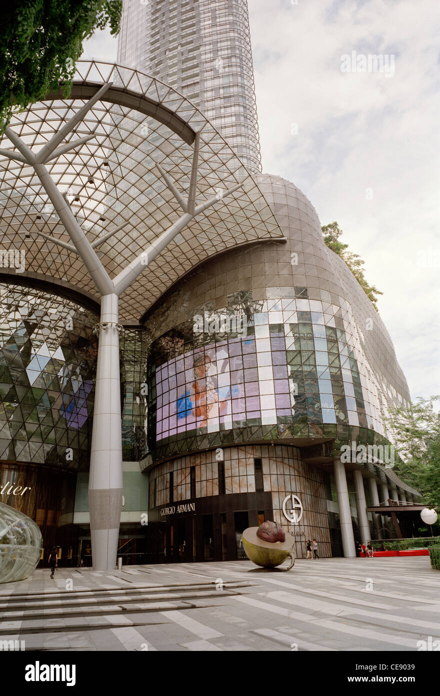 Die exklusiven und modischen Orchard Road Boutiquen in Singapur im Fernen Osten Südostasien. Shopping Reichtum Exklusive moderne Modernität Reisen Stockfoto