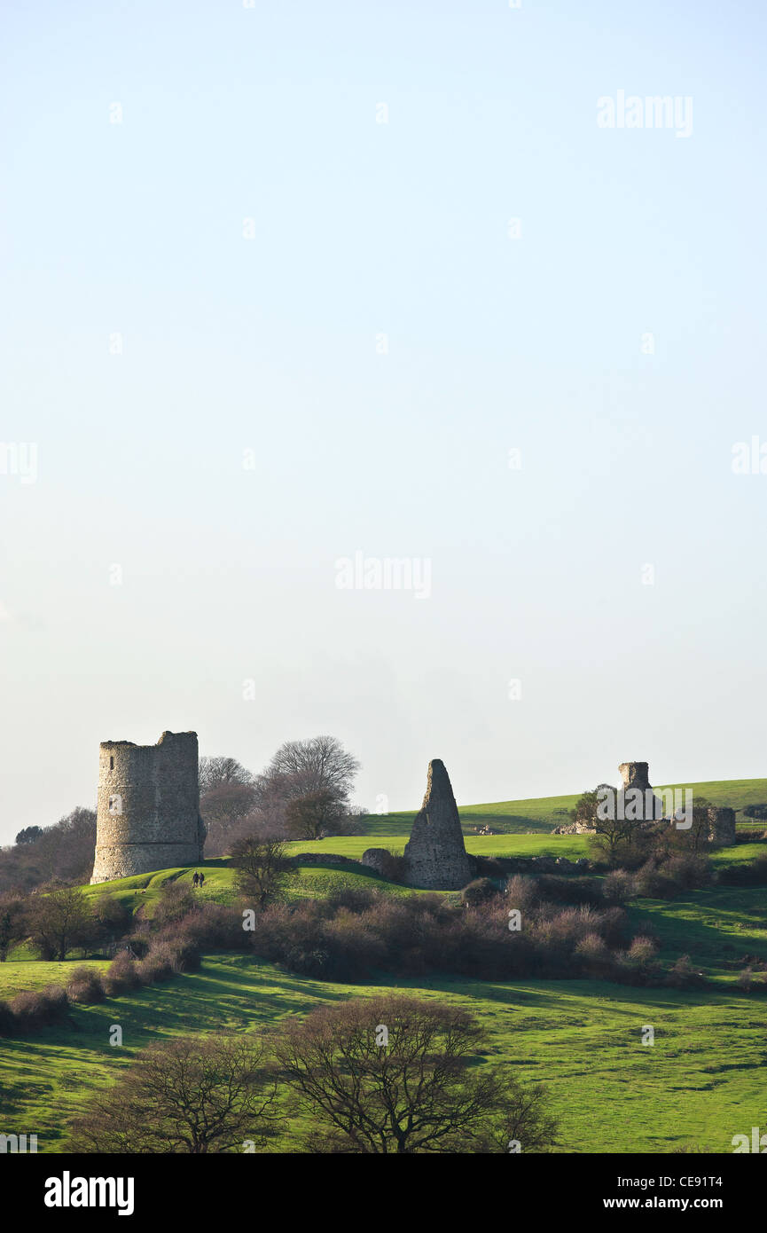 Die Ruinen des Hadleigh Castle in Essex. Stockfoto