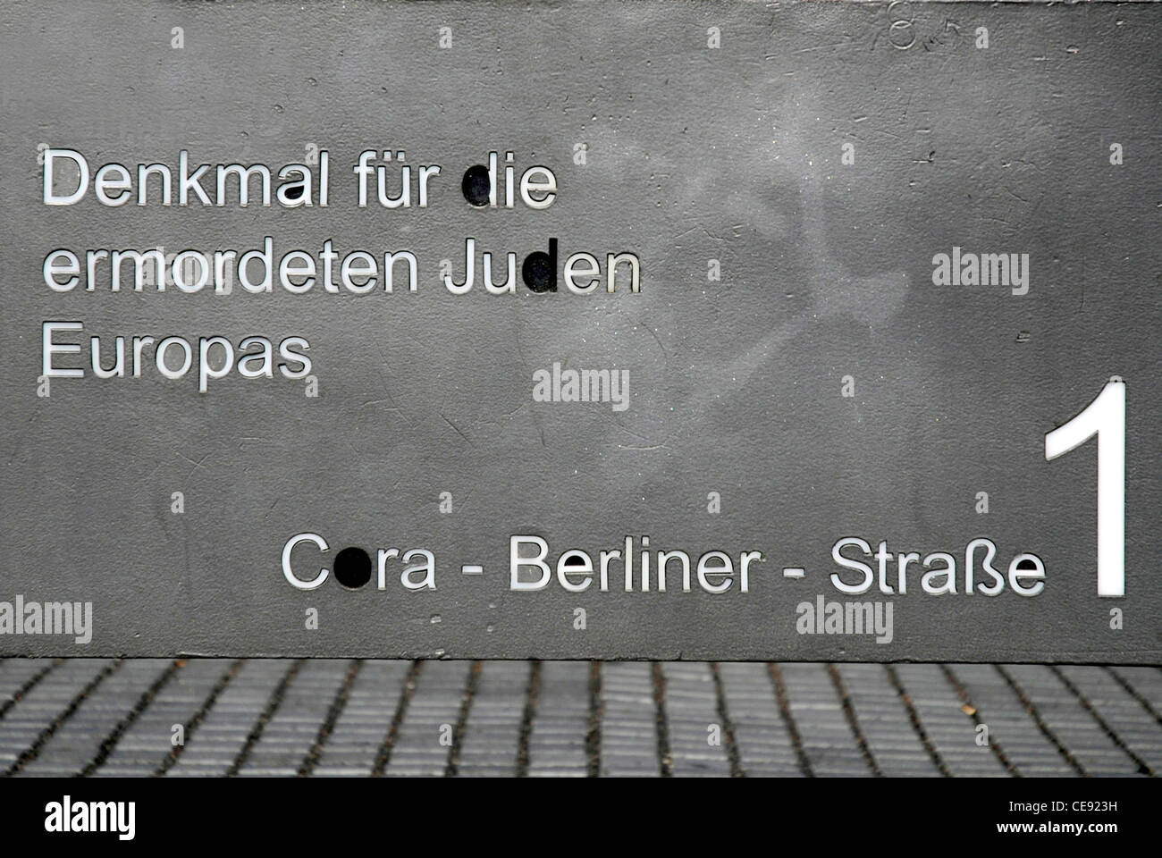 Denkmal für die ermordeten Juden Europas in Berlin. Stockfoto