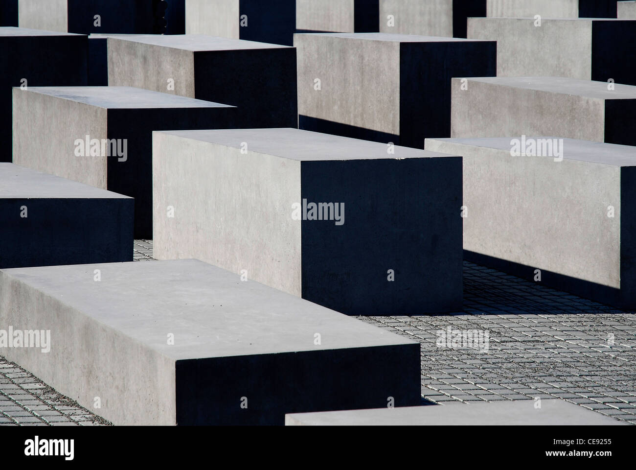 Denkmal für die ermordeten Juden Europas in Berlin. Stockfoto