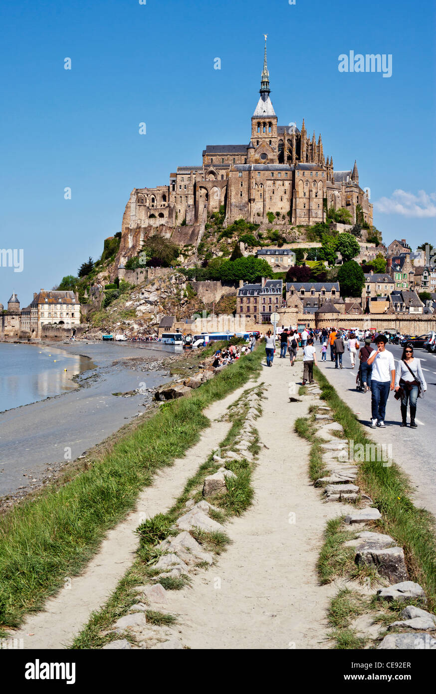 Mont St. Michel, Normandie, Frankreich, Europa Stockfoto
