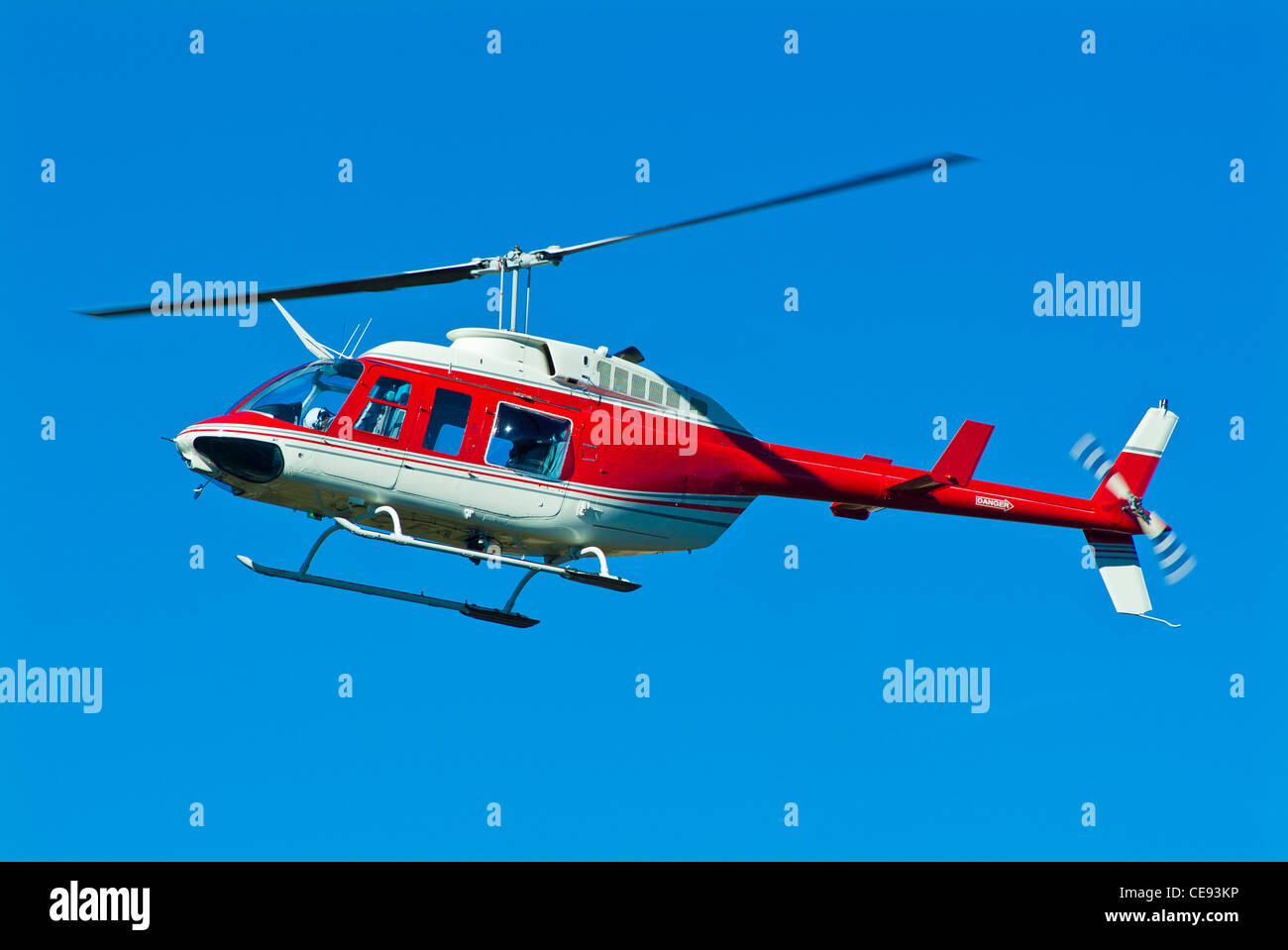 Hubschrauber-rot-weiße Kanada Stockfoto