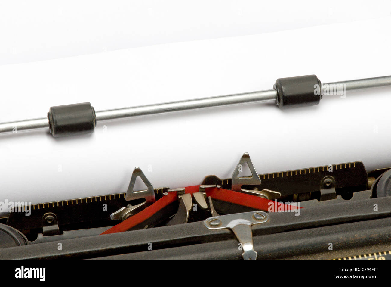 Detail der alten Schreibmaschine Stockfoto
