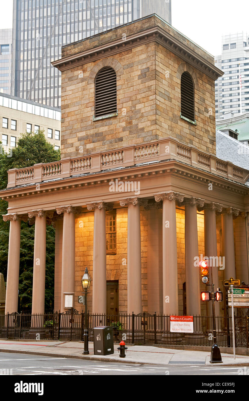 König-Kapelle in Boston, Massachusetts, USA. Stockfoto
