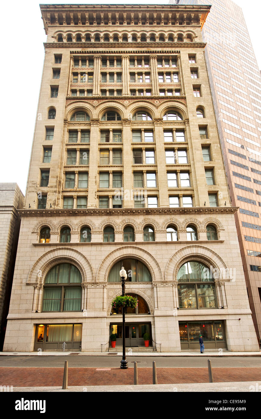 Ames-Gebäude in Boston, Massachusetts, USA. Stockfoto