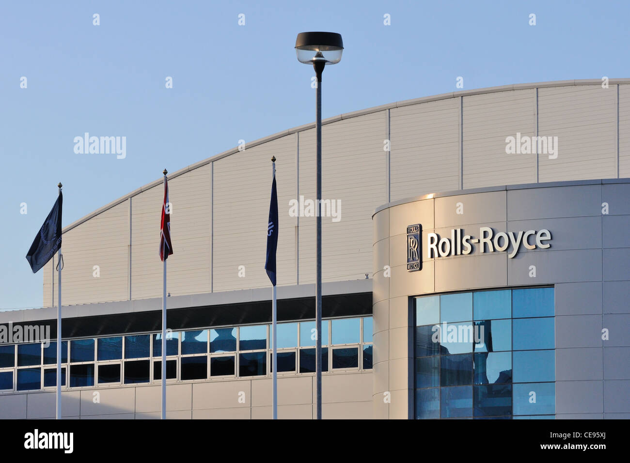 Rolls-Royce-Fabrik in Inchinnan, Schottland Stockfoto