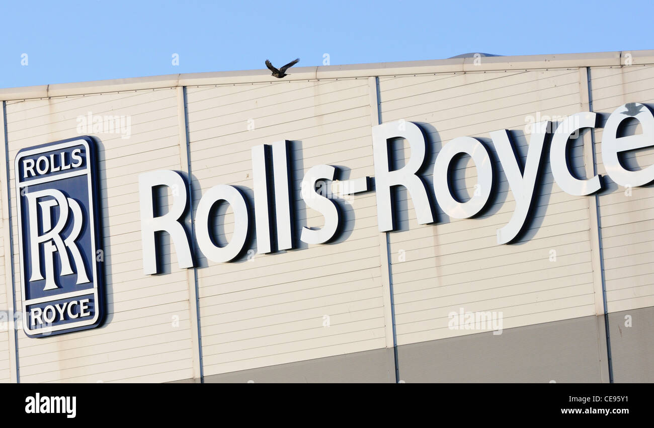 Rolls-Royce-Fabrik in Inchinnan, Schottland Stockfoto