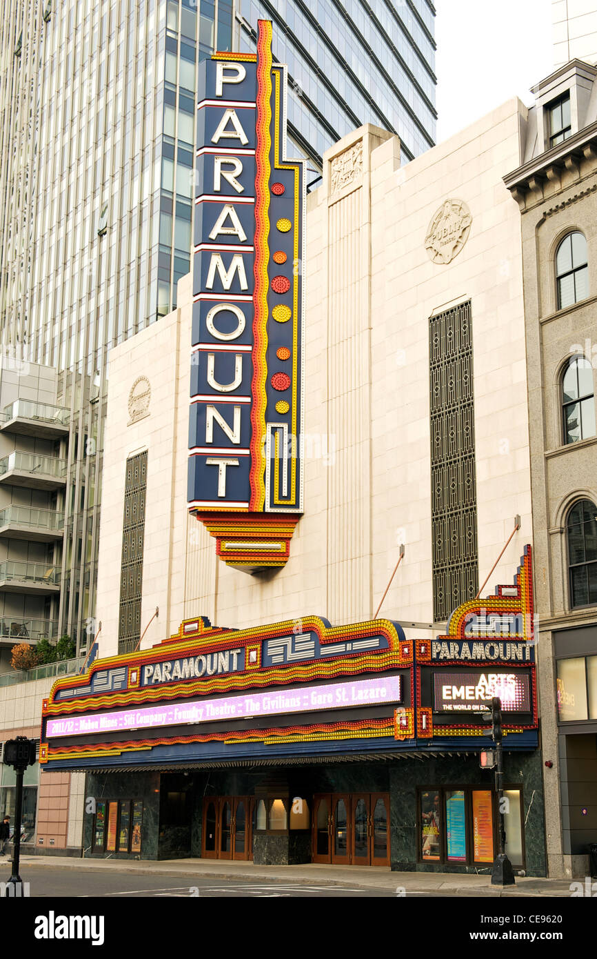 Paramount Theatre in Boston, Massachusetts, USA. Stockfoto
