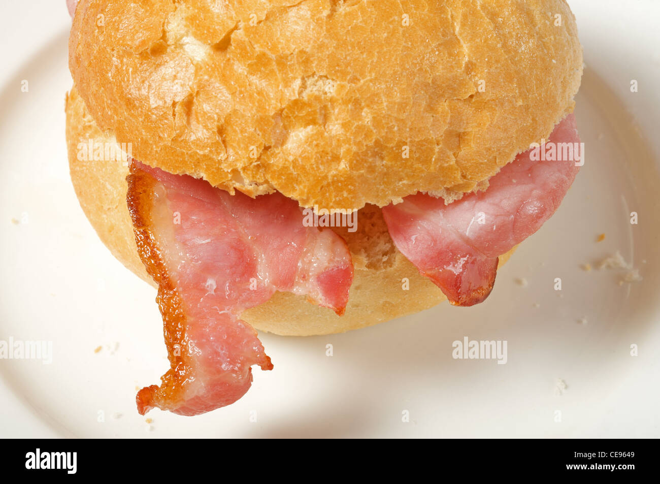 Bacon roll Stockfoto