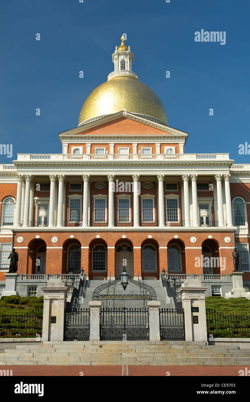 Massachusetts State House in Boston, Massachusetts, USA. Stockfoto