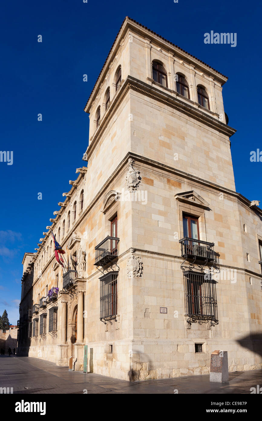 Guzmanes Palast, Leon, Castilla y Leon, Spanien Stockfoto