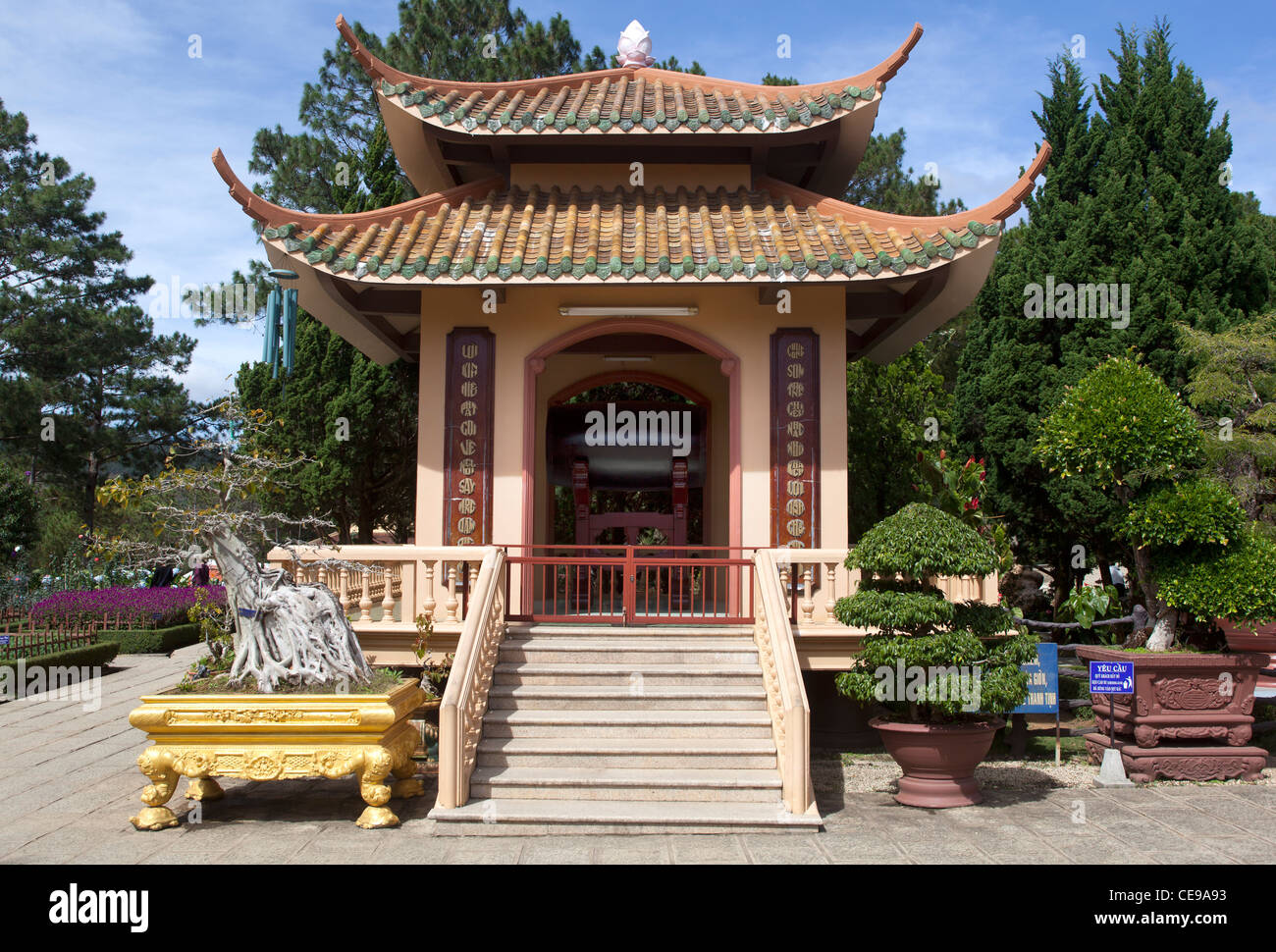 Trúc Lâm Tempel Dalat Stockfoto