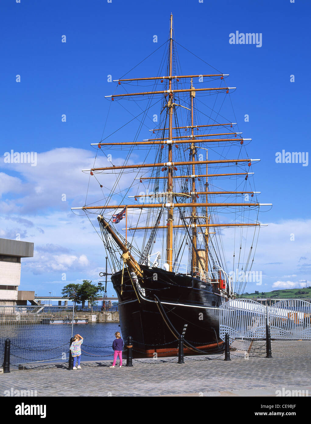 Kapitän Scotts HMS. Entdeckung zu versenden, Victoria Dock, Dundee, Stadt Dundee, Schottland, Vereinigtes Königreich Stockfoto