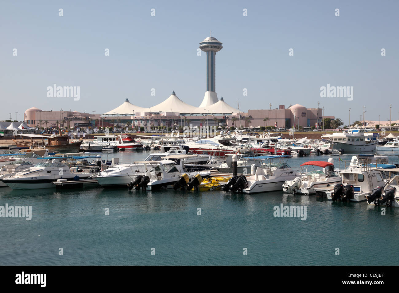 Abu Dhabi Marina, Vereinigte Arabische Emirate Stockfoto