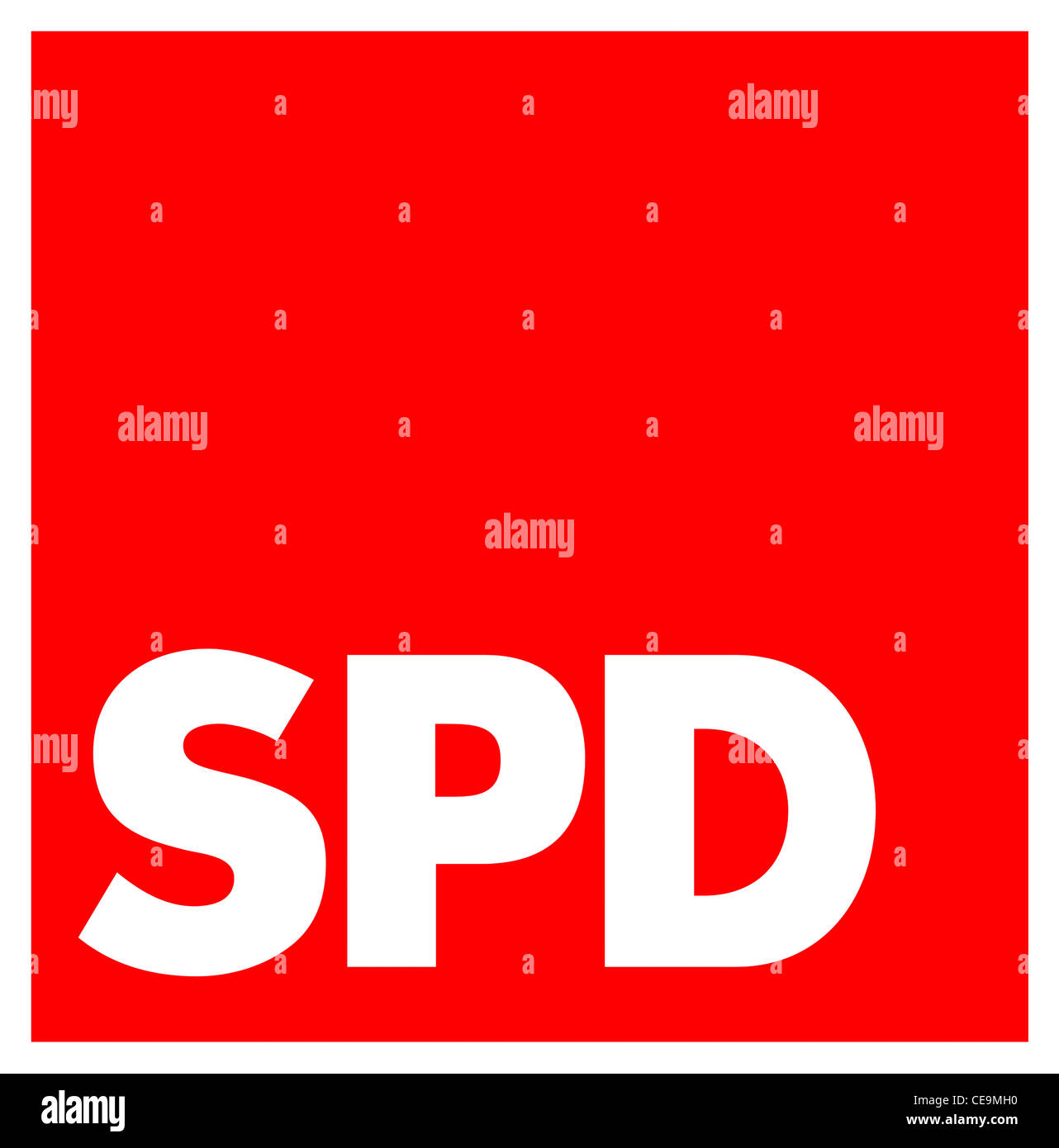 Logo der Sozialdemokratischen Partei Deutschlands SPD. Stockfoto