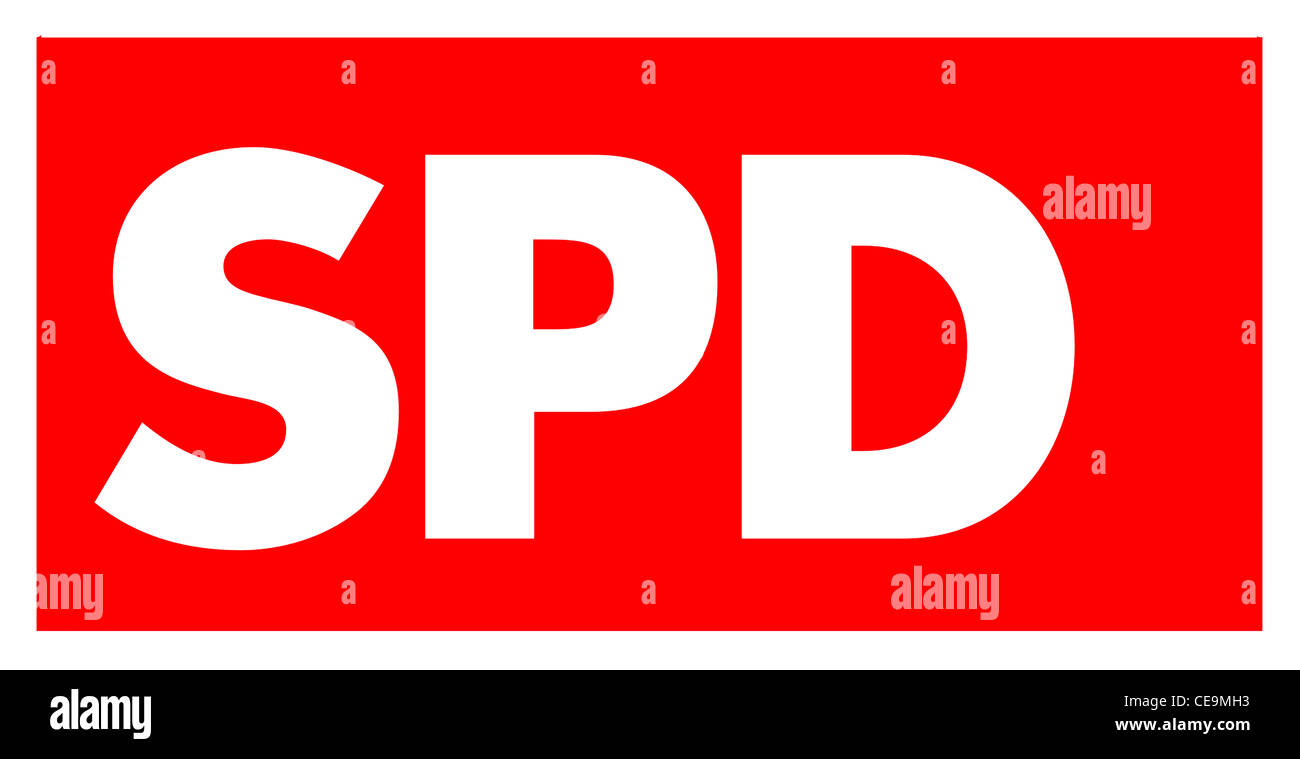 Logo der Sozialdemokratischen Partei Deutschlands SPD. Stockfoto