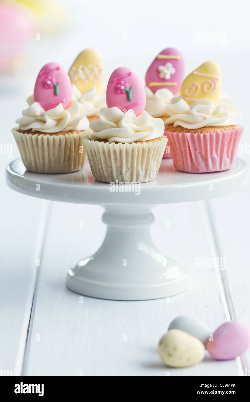Oster-cupcakes Stockfoto
