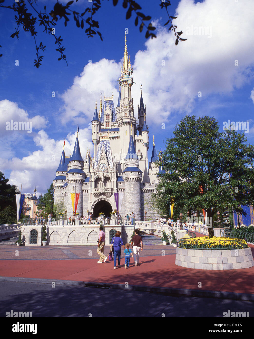 Cinderella Schloss, Magic Kingdom, Walt Disney World, Orlando, Florida, Vereinigte Staaten von Amerika Stockfoto