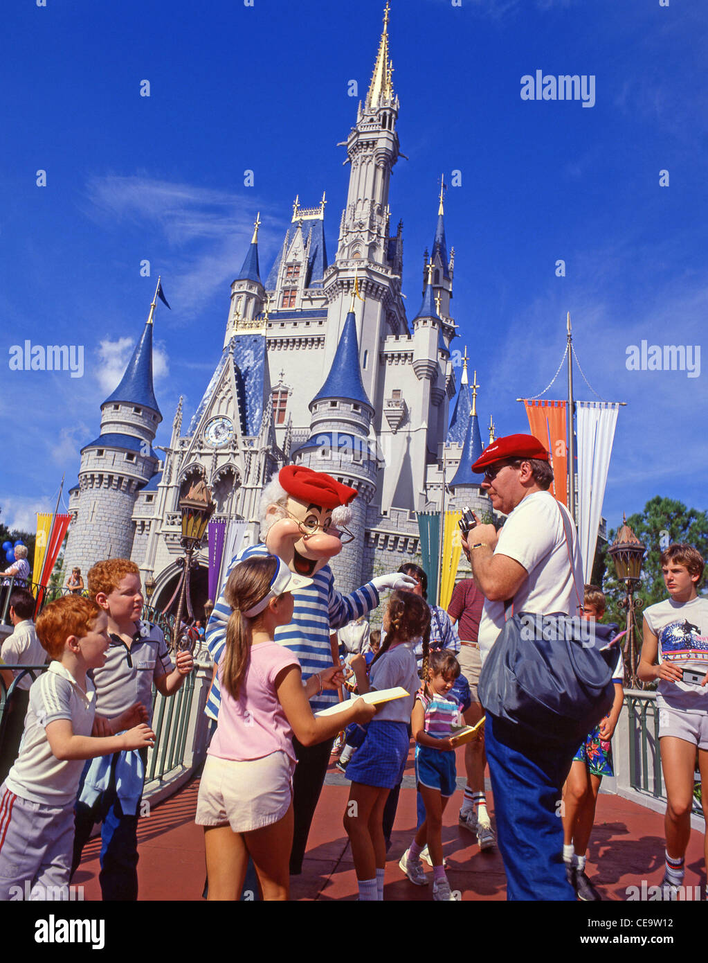 Cinderella Schloss, Magic Kingdom, Walt Disney World, Orlando, Florida, Vereinigte Staaten von Amerika Stockfoto
