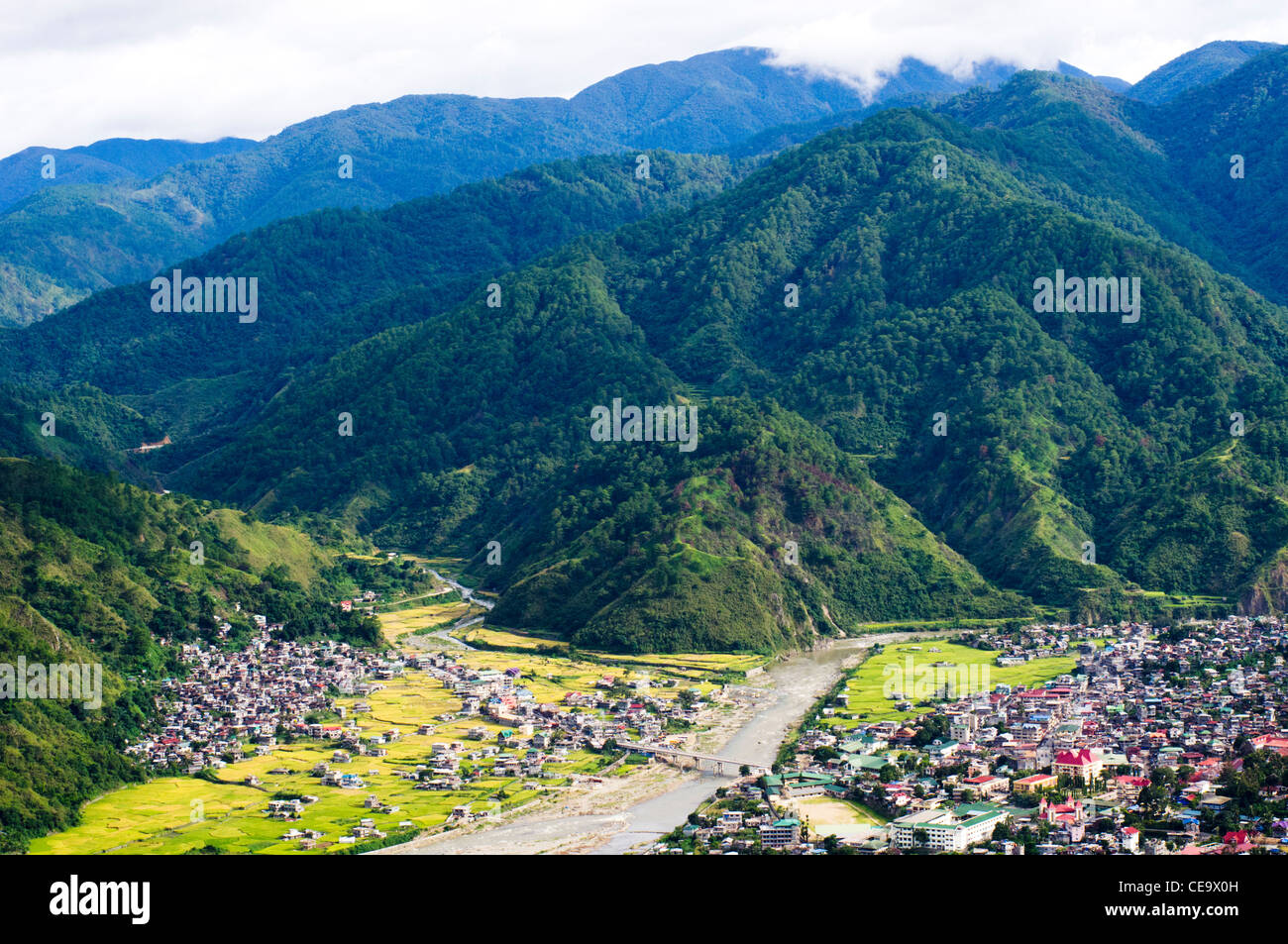 Bontoc, einer Berggemeinde in Philippinen. Stockfoto