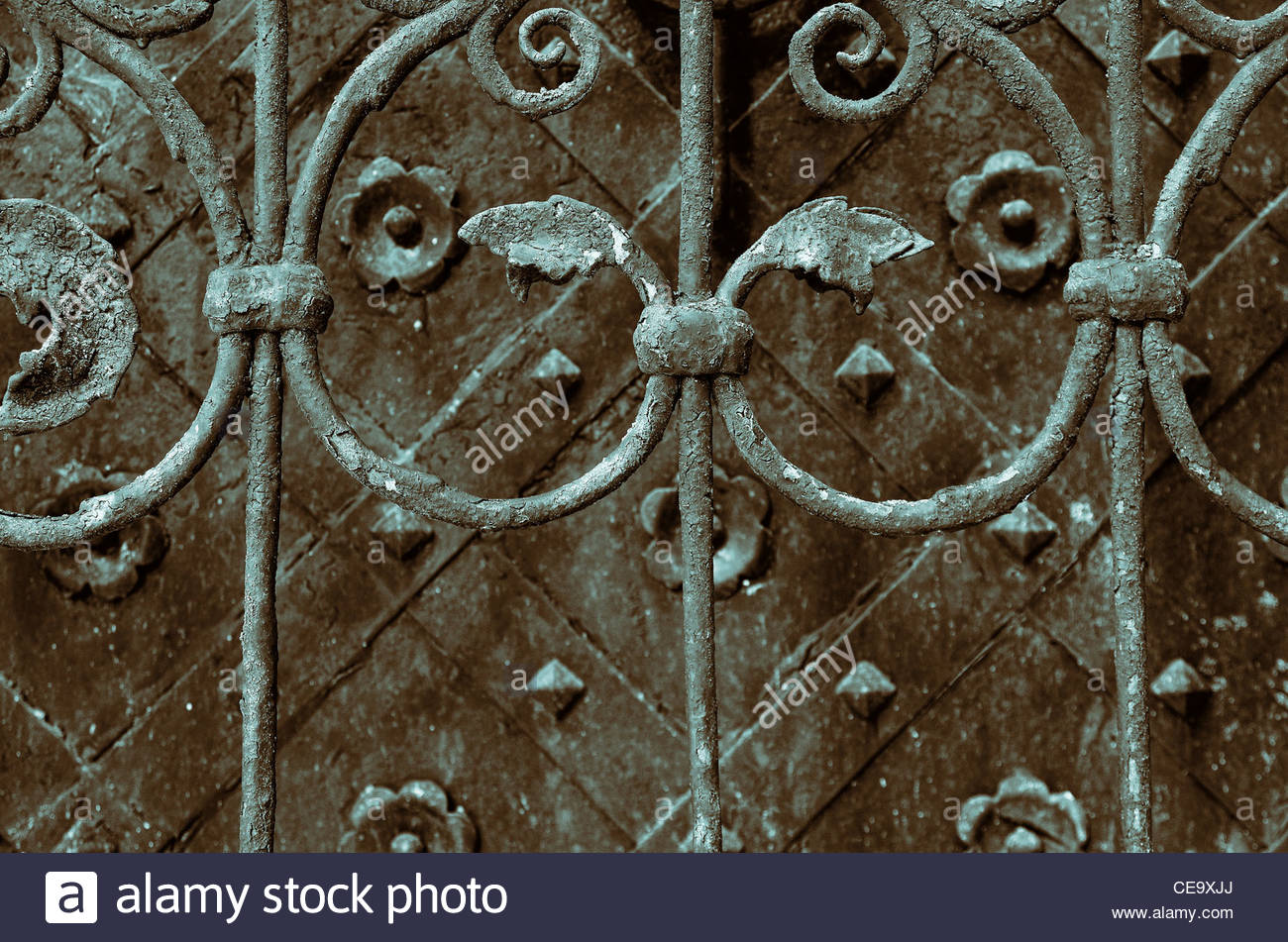 Schmiedeeiserne Gitter Stockfoto Bild 43244394 Alamy