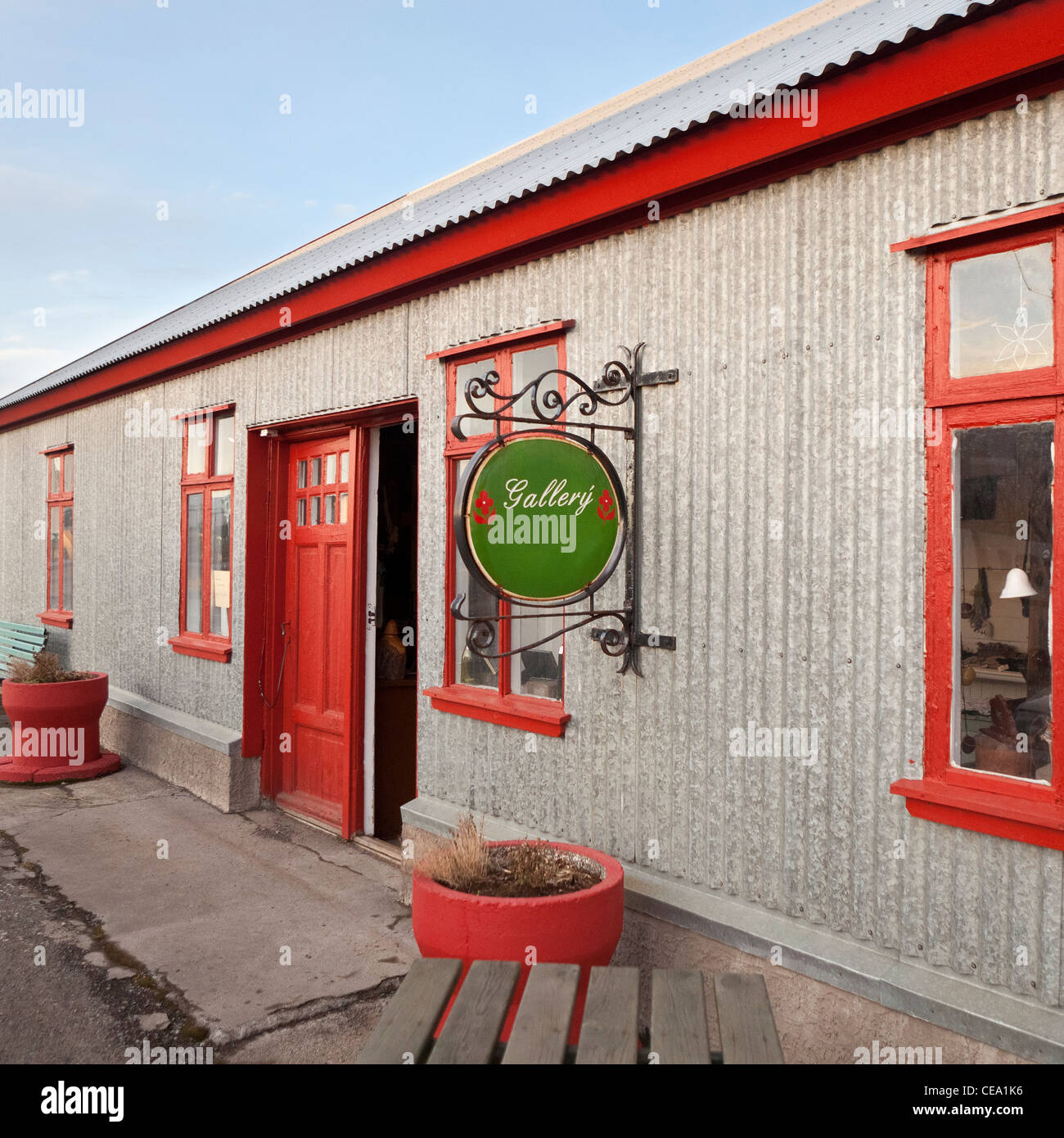 Galerie Bardusa, Hvammstangi, Island Stockfoto