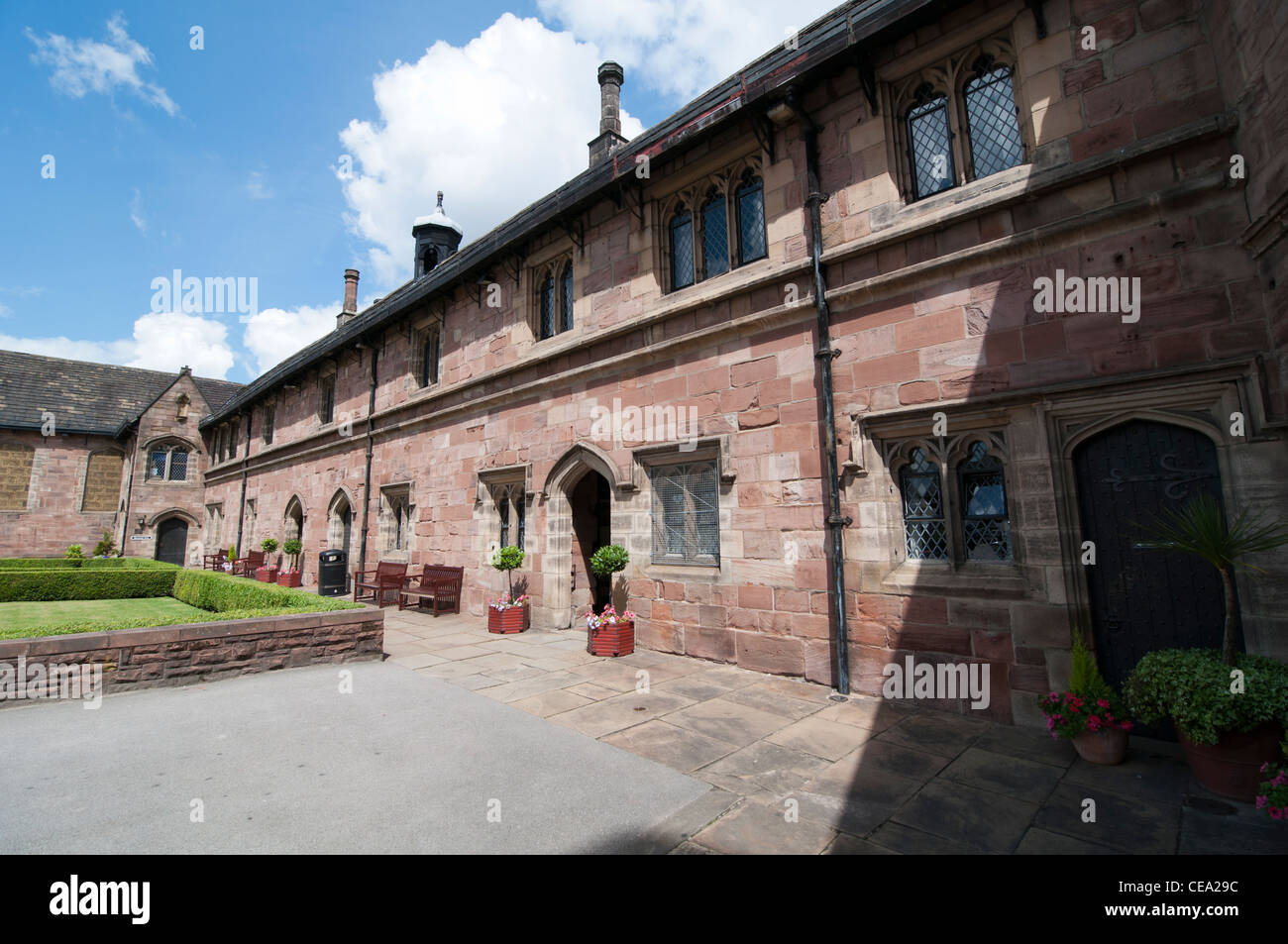 Chetham es School of Music und Bibliothek im Zentrum von Manchester, England. Stockfoto