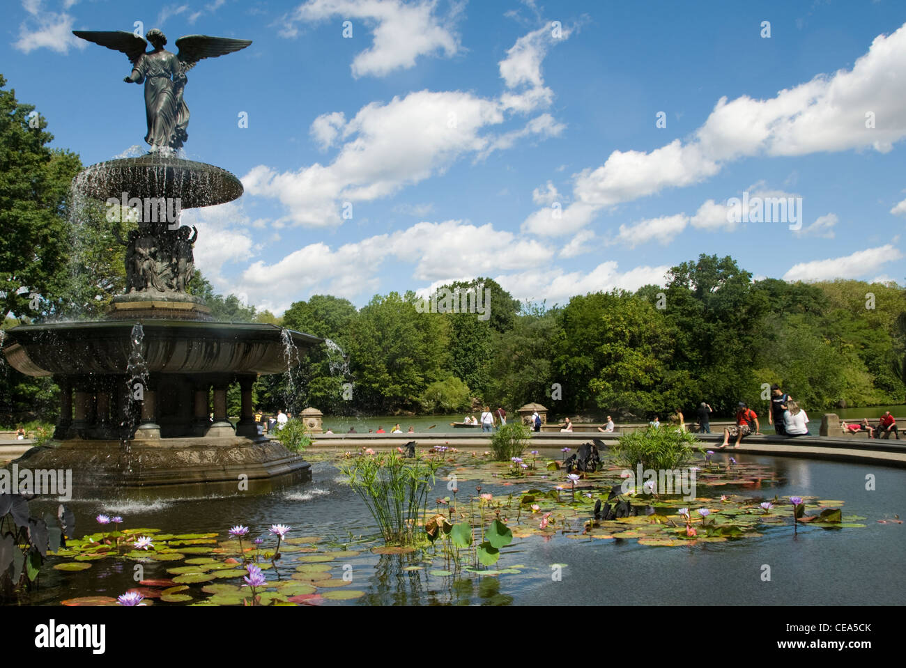 Bethesda-Brunnen, Central Park, New York, USA. Stockfoto