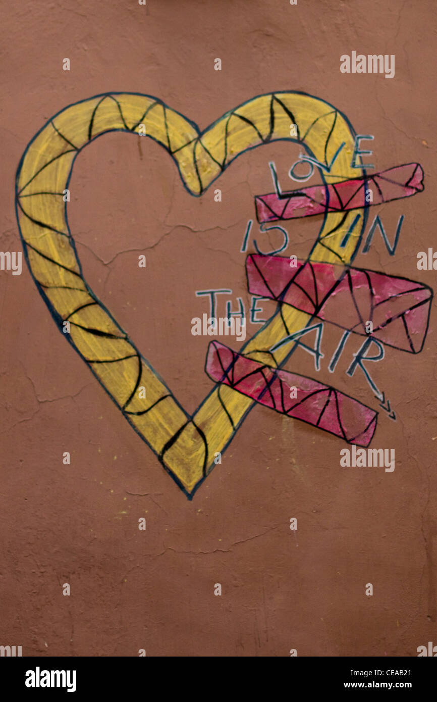 Graffiti auf den Straßen von Rom Italien Stockfoto