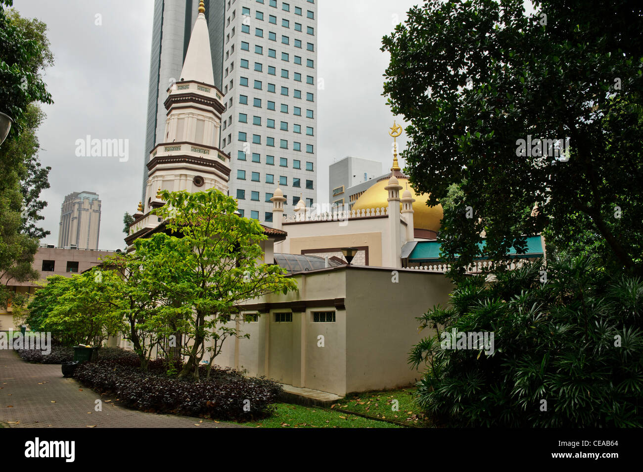 Masjid Hajjah Fatima Moschee, Singapur. Stockfoto