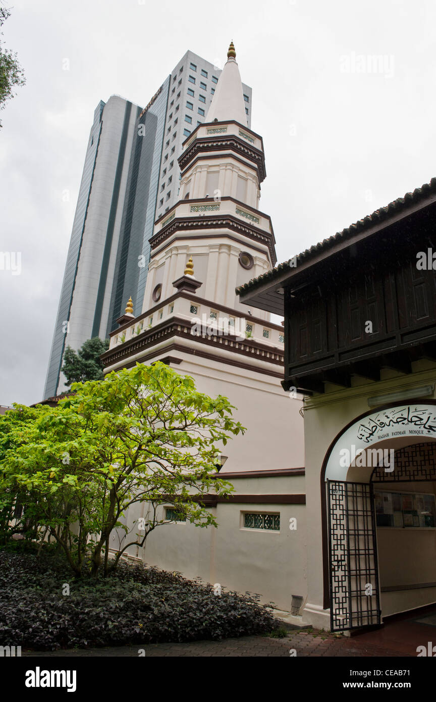 Masjid Hajjah Fatima Moschee, Singapur. Stockfoto