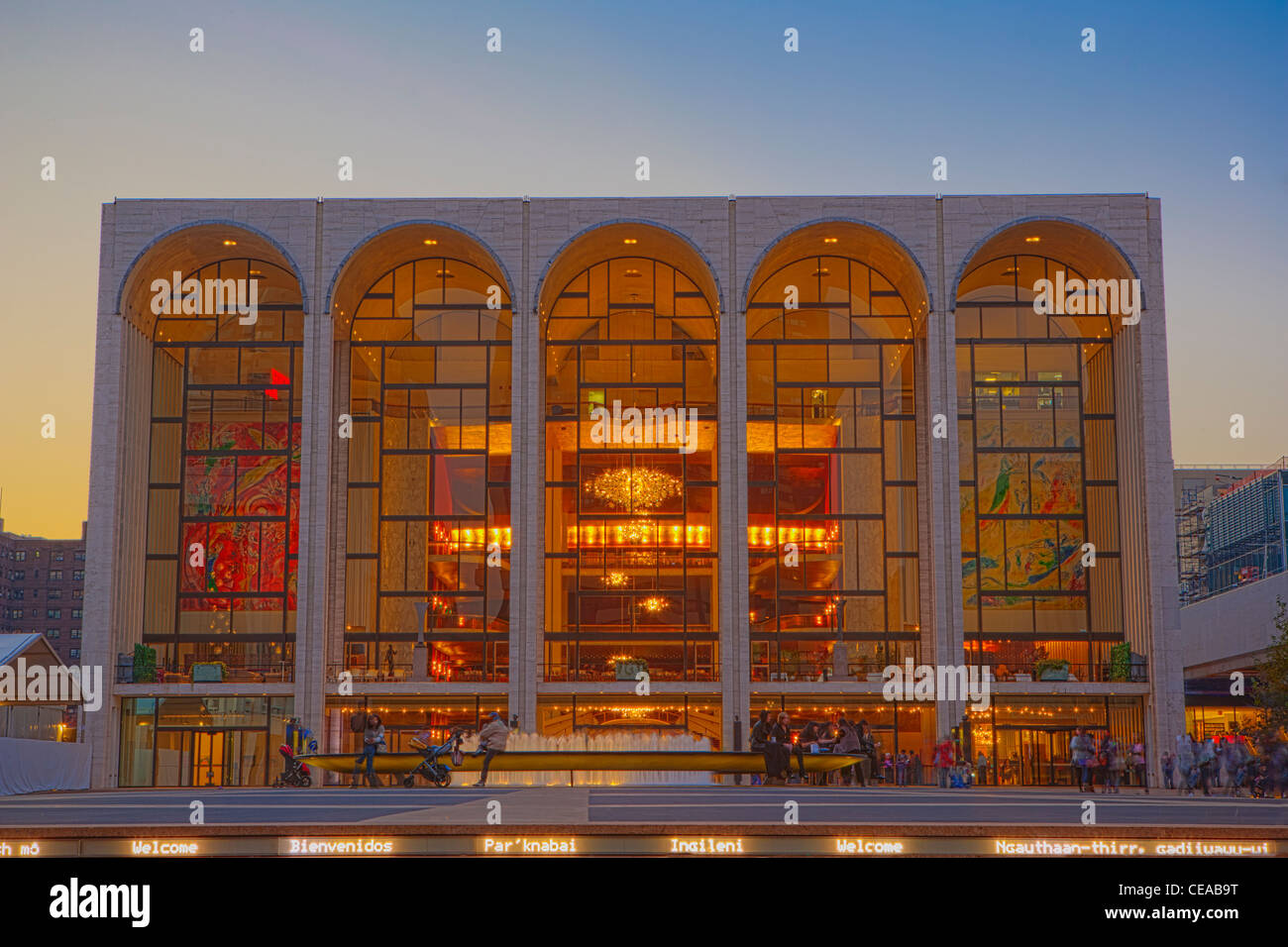 Metropolitan Opera House im Lincoln Center for the Performing Arts Stockfoto