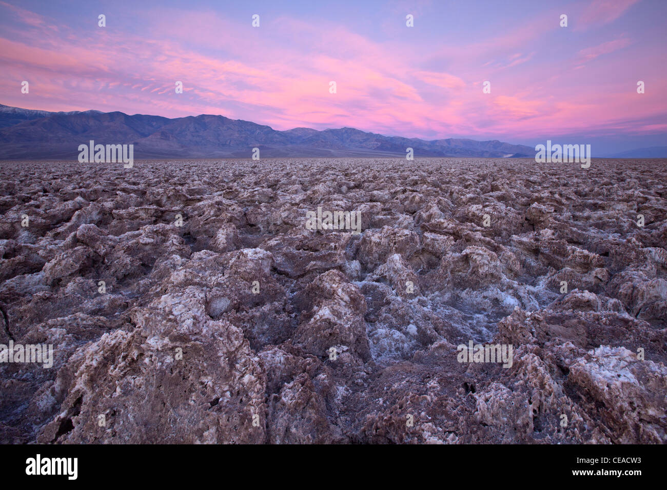 Teufels-Golfplatz in Death Valley Nationalpark, Kalifornien, USA Stockfoto