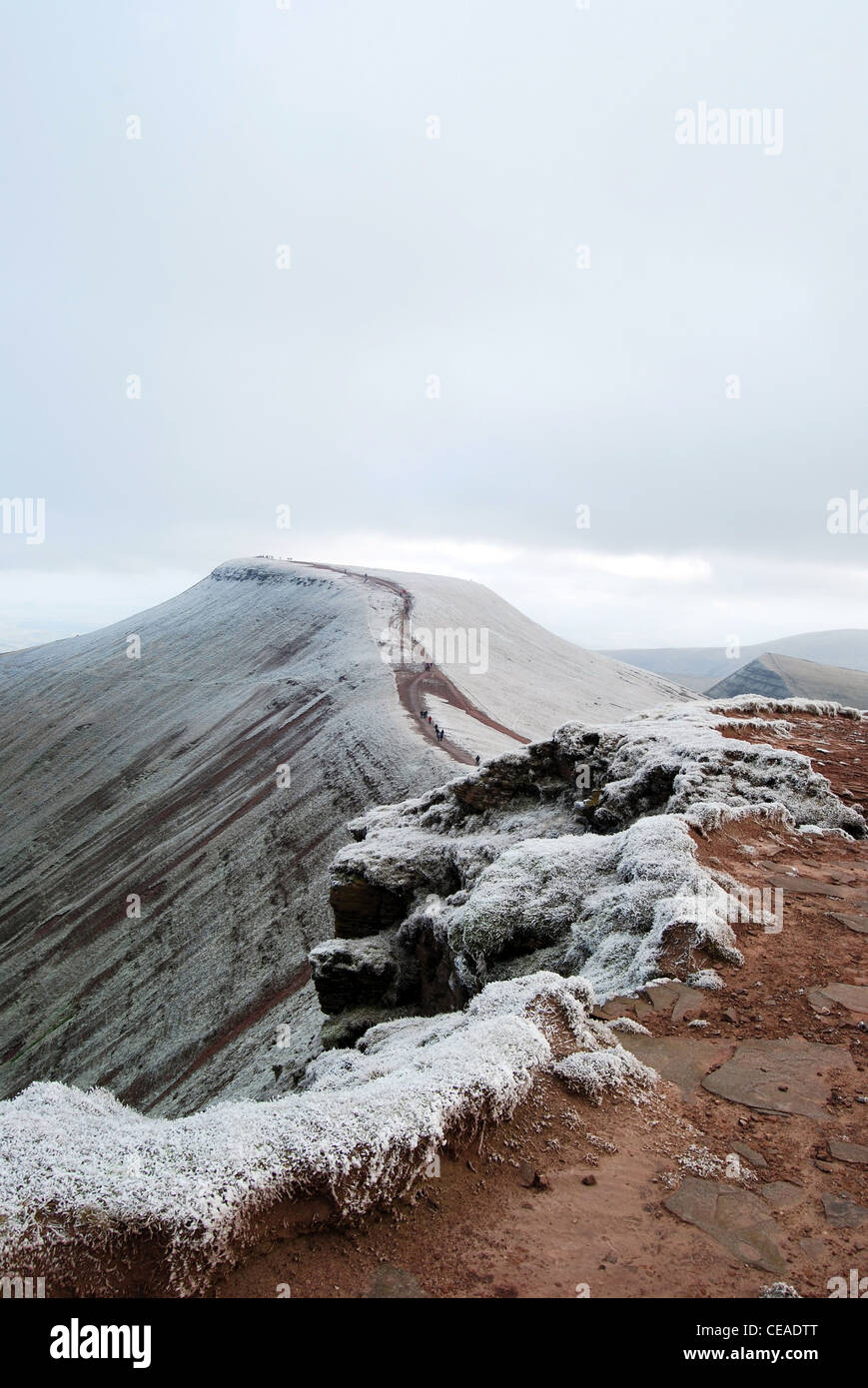 Pen y Fan und Y Cribyn von Mais Du Nummer 3011 Stockfoto