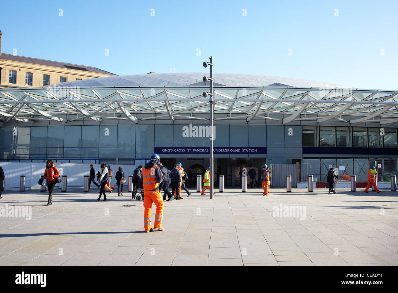 Der neue König Cross Bahnhof Eingang (Architekt John McAslan und Partner) Stockfoto